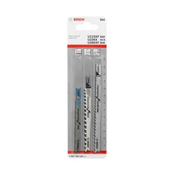 Bosch Set listova za ubodnu testeru 2607010516, Za drvo i metal, 3 komada