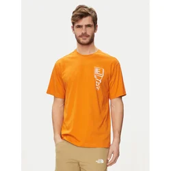 The North Face Majica NF0A87FF Oranžna Regular Fit
