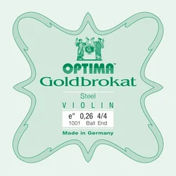 Optima Goldbrokat E 4/4 Medium Ball End Violinska struna
