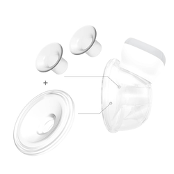 BabyOno set rezervnih dijelova za izdajalicu Shelly 1000 KIT II - silikonski nastavak 28 mm i lijevci 24 mm i 21 mm