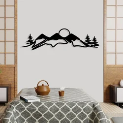Wallity Zidna dekoracija Snowtain, 106 x 29 cm, Crna