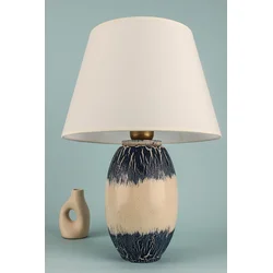 Opviq Stona lampa YL737, 27x20x41,5 cm, Plavo-bela