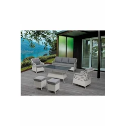 HANAH HOME Baštenska garnitura Rondi Dark Grey Light Grey