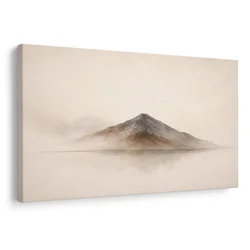 Slika meglena gora v odsevu - 40x30