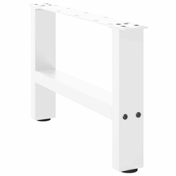 Noge za klub stolić bijele 2 kom 50 x (30-31) cm čelik