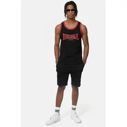 LONSDALE Majica KNOCKAN  rdeča / črna