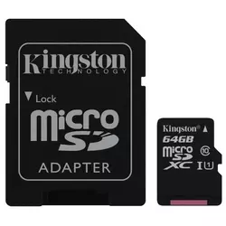KINGSTON memorijska kartica 64GB microSDXC SDC10G2/64GB + ADAPTER