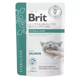 Brit GGF veterinarska dieta za mačke Sterilised, vrečka - losos - 85 g 85 g