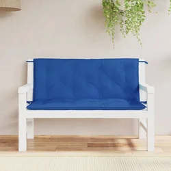 Jastuci za vrtnu klupu 2 kom plavo 120x50x7 cm tkanine Oxford