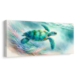 Slika želva med koralami - 200x100
