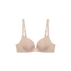 GOD SAVE QUEENS Nedrček Second Skin Teardrop Push-Up Bra nude