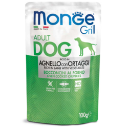 MONGE Vlažna hrana grill sosić sa jagnjetinom&povrćem 100g
