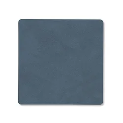 Podstavek za kozarce SQUARE NUPO 10 x 10 cm, temno modra, usnje, LIND DNA
