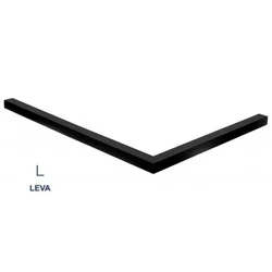 Postolje za tuš kabinu crno LEVO C-10-120BL 120x80x5