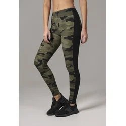 Urban Classics Curvy Pajkice Camo Stripe, zelena