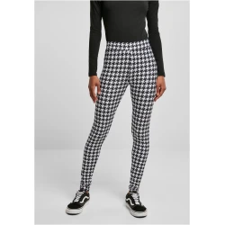 Womens soft leggings AOP blackhoundstooth
