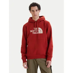 THE NORTH FACE Majica Drew Peak temno rdeča
