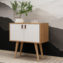 Hanah Home Komoda Rebecca 80x80x40cm Hrast-Bela