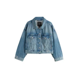 Next Prehodna jakna moder denim