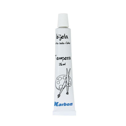 Tempera bijela u tubi 25ml KARBON