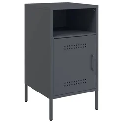 Vidaxl Nočna omarica antracit 36x39x68 cm jeklo