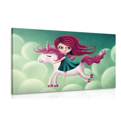 Slika dekle s samorogom - 120x80