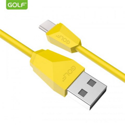GOLF: USB kabl na Tip C GC-27t žuti 1m