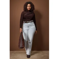 Trendyol Curve Ženska bluza Tbbaw26Af00104, Braon