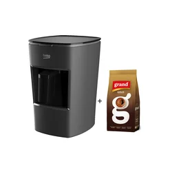 Beko Aparat za tursku kafu BKK2300 670W, Sivi + Grand Kafa 500g