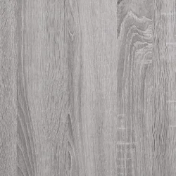 Visoka komoda siva boja hrasta 69,5x31x115 cm konstruirano drvo
