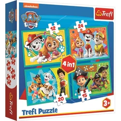 Trefl Set slagalica Paw Patrol, 4 komada, 71 deo