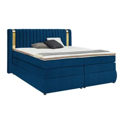 Boxspring Krevet Minola Gold Exkluziv 180/200 cm , kraljevsko plava