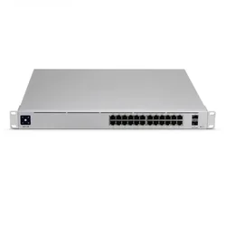 Ubiquiti USW-Pro-24-POE-EU configurable Gigabit Layer2 and Layer3 switch with auto-sensing 802.3at PoE+ and 802.3bt PoE++