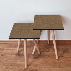Hanah Home Set klub stočića 2Shp297, 2 komada, Smeđi