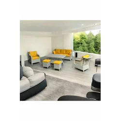 HANAH HOME Baštenska garnitura Rondi Yellow