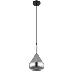 Globo 15542 - Luster na sajli GEEKY 1xE27/60W/230V prečnik 20 cm crna