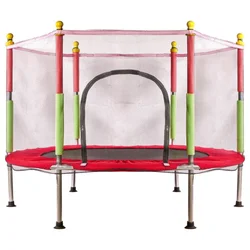 Northix Otroški vrtni trampolin 140cm rdeč