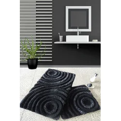 Lessentiel Maison Set 2 prostirke za kupatilo Crni