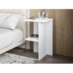 Hanah Home Noćni ormarić Leray, 36x60x36 cm, Beli