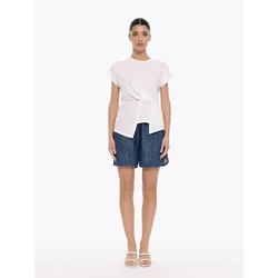 4TAILORS Majica Connect Me bela