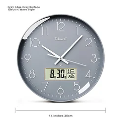 Telesonic Zidni sat, 36 cm, Sivi