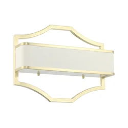 Open Design OR84511 - Zidna svetiljka GERDO 2xE14/12W/230V mesing/bela