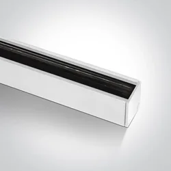 BIJELA NADGRADNA MAGNETNA ŠINA 48V/2m MINI 27×30mm
