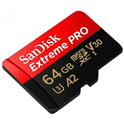 SanDisk spominska kartica micro SDXC Extreme Pro 64 GB + adapter
