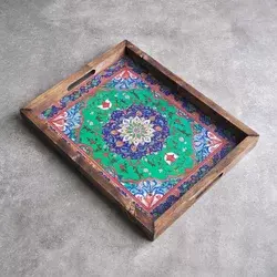Aberto Design Poslužavnik REF023 48 x 38 x 4 cm, Šareni
