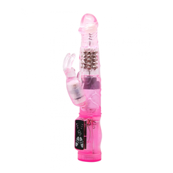 BAILE Vibrator sa dodatkom za klitoris Happy Angel, 21.5 cm, Roze