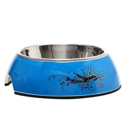 ROGZ Činija za pse Bubble Bowlz M Bones, Indigo