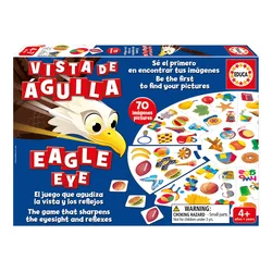 Družabna igra Orlov pogled My first Eagle Eye Educa 70 slikovnih kartic v angleščini in španščini od 4. leta dalje