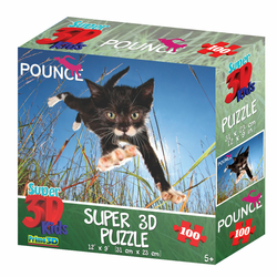 Sestavljanka - puzzle 3D muca Froggle 31 x 23cm  100kos