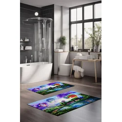 Lessentiel Maison Set prostirki za kupatilo CT-5128, 2 Komada, Šarena